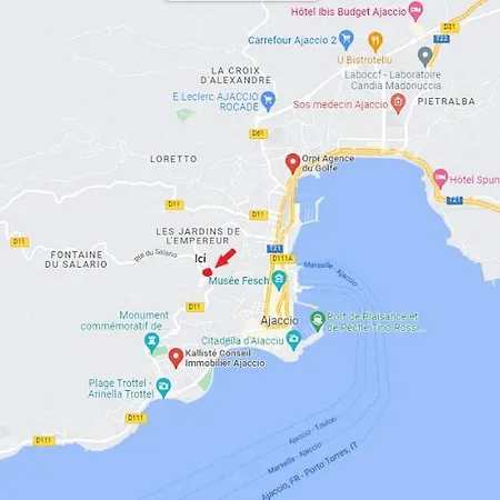 Magnifique T2 - Vue - Ajaccio - Tres Bon Emplacement Lägenhet *